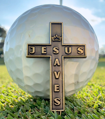 Jesus Saves Ball Marker